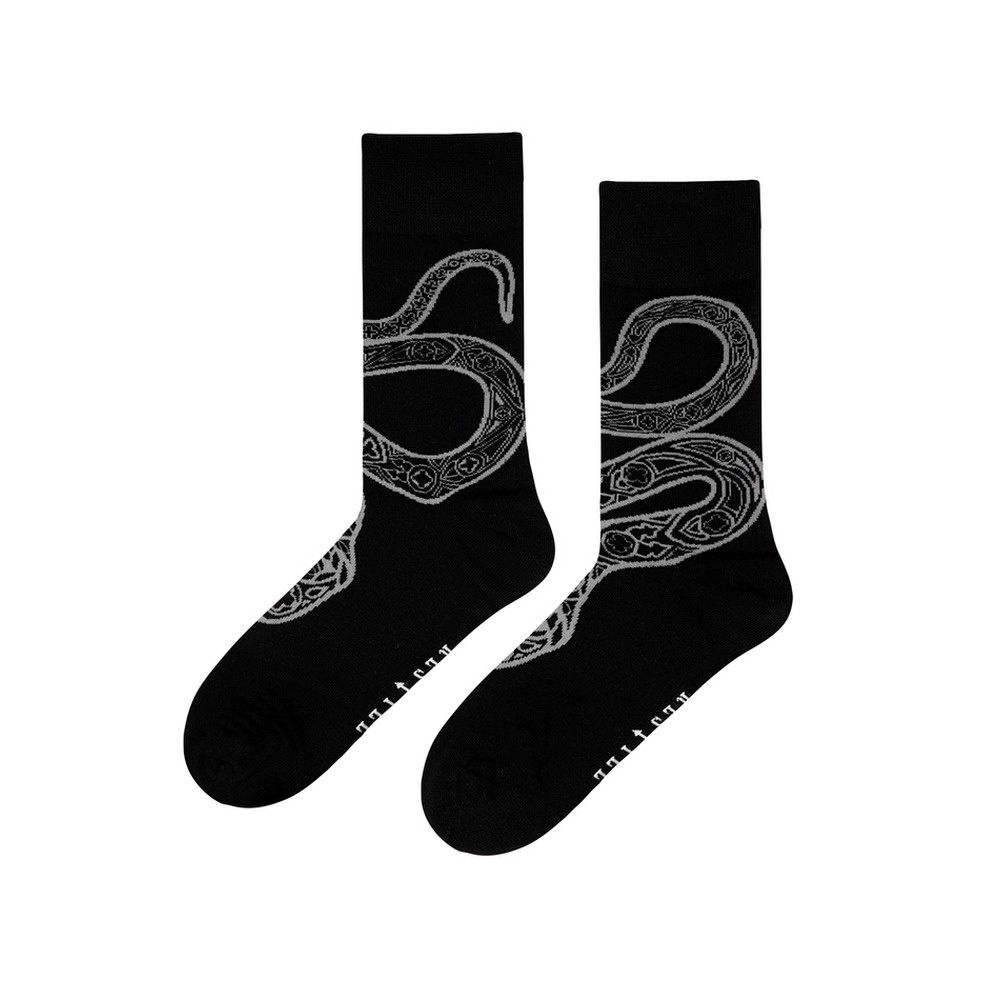 Restyle - Cathedral Snake Chaussettes - Noir